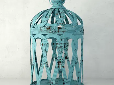 Jennifer Bird Cage Decor 3D model