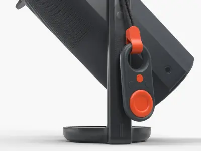 Compact Smart Video Projector with Adjustable Stand 3D model