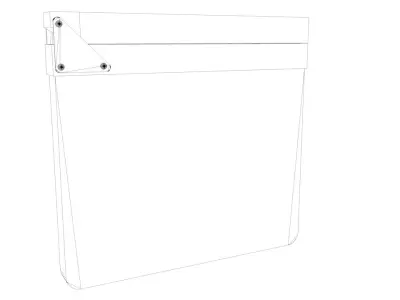 Film Slate Clapper 3D model