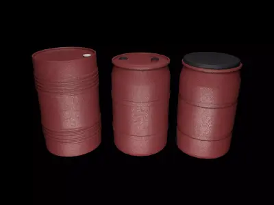 Barrel Low-poly 3D model by ahammodullah
