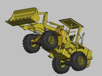 Loader Tractor model for 3D printing 3D model