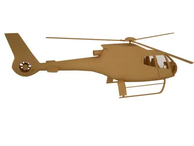 Police Helicopter model 3D model