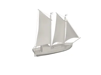 Ship concept 3D model
