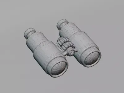 Binoculars Low-poly 3D model