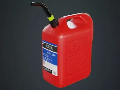 Fuel Can 6A Low-poly 3D model