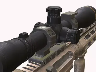 RSASS KIOWA Low-poly 3D model