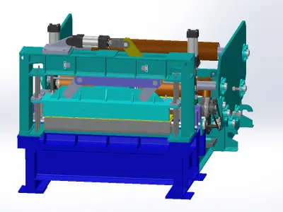 SEMICUTTOLENGTH paper machine Free 3D model