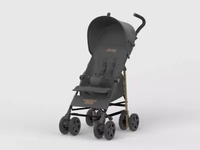 Baby stroller 3D model 3D model 20