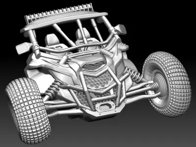 buggy car pendant  3D print model