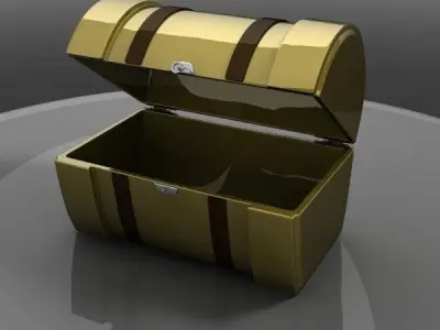 Empty Treasure Chest 3D model