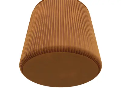 Stool - Orange Low-poly 3D model