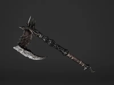 Spike Waraxe Low-poly 3D model