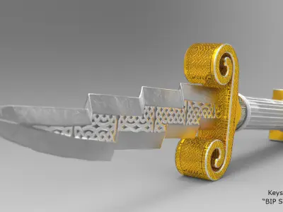 Zeus Dagger Low-Poly Low-poly 3D model