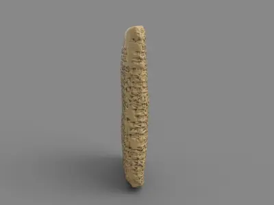 Ancient Clay Tablet  Low-poly 3D model