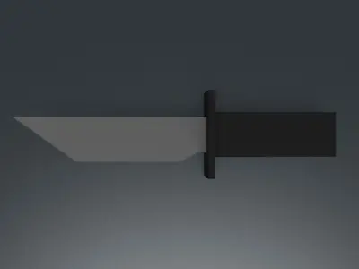 Knife Free low-poly 3D model 4