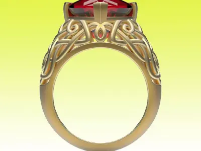 Ring Celtic Design 3D print model