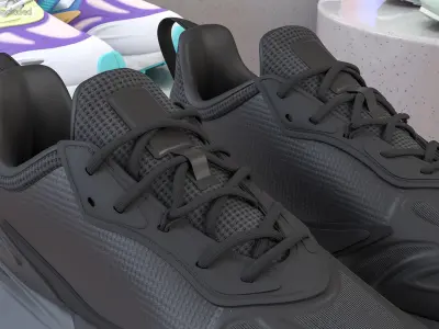 Sneakers Black 3D model