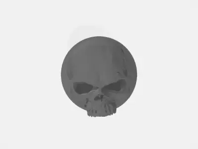 center-cap-skull skull Free 3D model