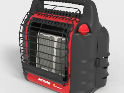 PORTABLE HEATER Low-poly 3D model