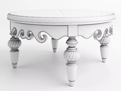 Antique Dining Table  3D model