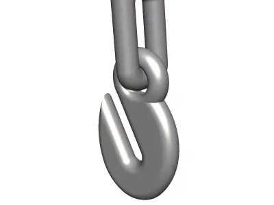 BIG RIG CHAIN LINK AND HOOK ACCESSORIES 3D print model