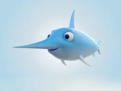 Swordfish 3D model purchase