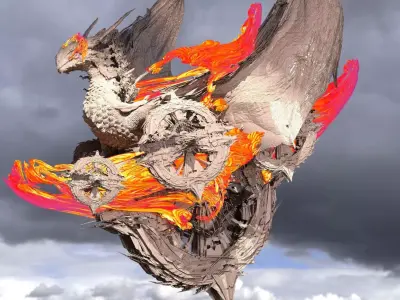 Dragon City chariot 1 3D model