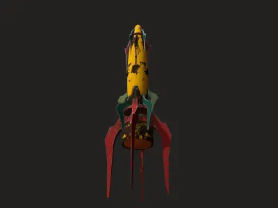 Old Rocket 3D model