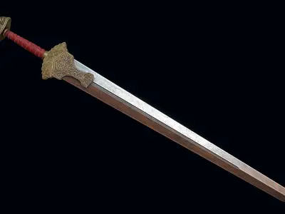 The Viking Age Sword Low-poly 3D model
