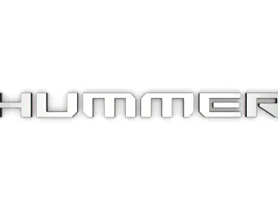 hummer logo 3D model by Sergey