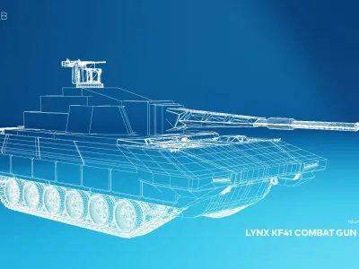 Lynx KF41 Combat Gun Vehicle 3D model