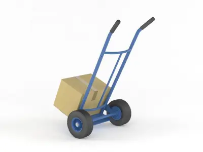 Hand Truck 3D model by javidan