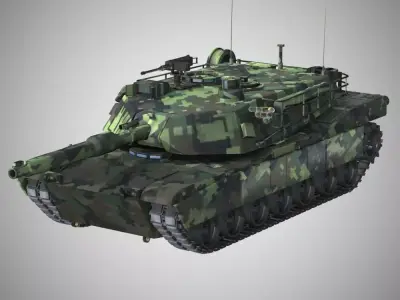 M1 Abrams Tank in multiple formats 3D model