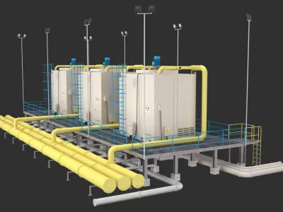 Industrial Air Conditioning 2 3D model