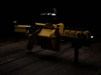 MG1 M32 RIFLE Low-poly 3D model