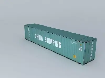 China Shipping Container 45 Free 3D model