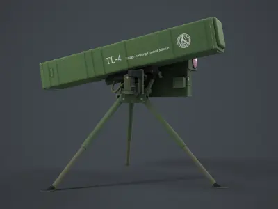 TL-4 Atgm China next generation  Low-poly 3D model