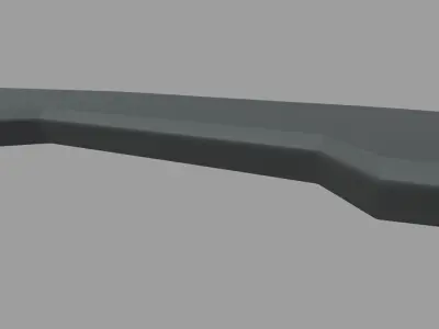 Car Spoiler 020 Low-poly 3D model