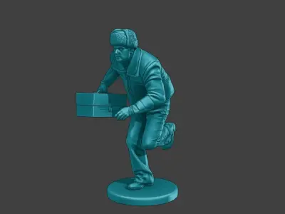 Actual Male Truck Driver AMTD 008 3D print model