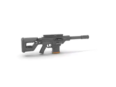 Modern Black Rifle model pack Low-poly 3D model