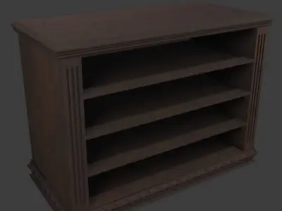 Old chest of drawers Free low-poly 3D model