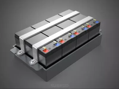 RECHARGEABLE BATTERY PACK TRAY BRACKET MOUNTING HOLDER CARTRIDGE 3D model