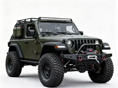 Military Tactical Off-Road 3D Model V03 Low-poly 3D model