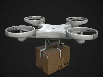 Cargo Drone 3D model purchase