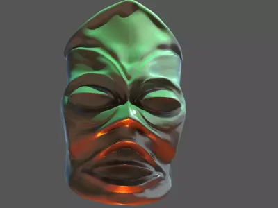 African mask 1 3D model