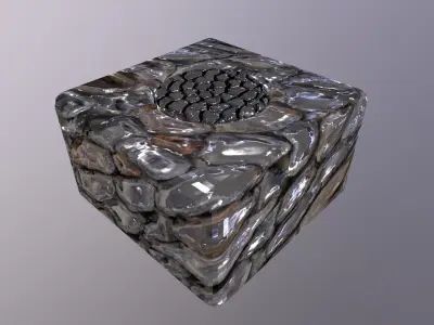 onebaks glass cube Free low-poly 3D model