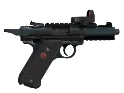 RUGER TACTICAL PISTOL Low-poly 3D model