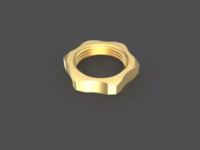 Suzuki Top Yoke Nut 3D model