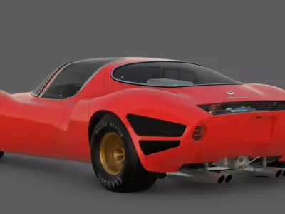 1967 Alfa Romeo Tipo 33 Stradale 3D Model 3D model