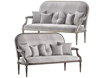 chairish sofa art 7847 3D model